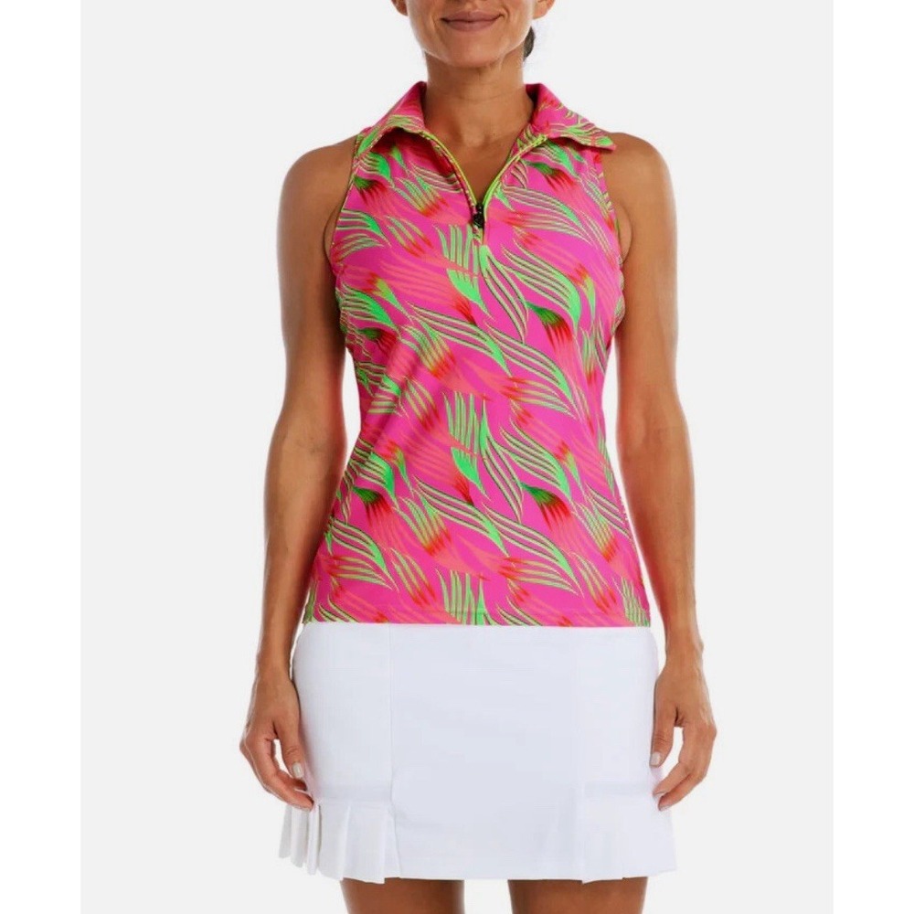 Ladies TZU TZU SPORT MAKI Allie Sleeveless Racerback‎ Golf Shirt - Size Small